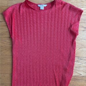 TanJay Vibrant Red Short Sleeve Top